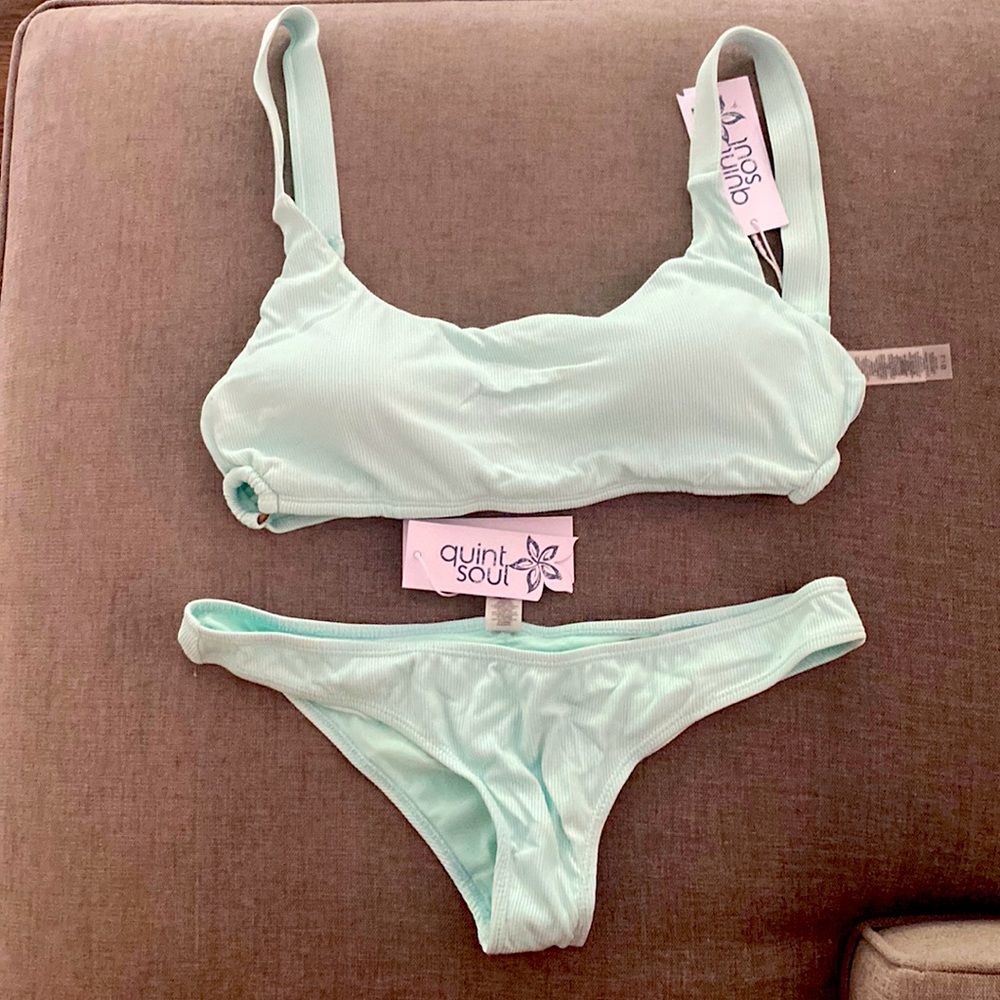 Brand New Teal quint soul bikini set